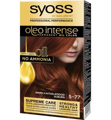 Syoss Color Oleo 5-77 Warm Kastanje Rood (1set)