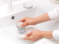 Brabantia afwasborstel + reservoir grijs - thumbnail