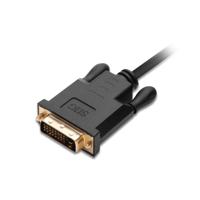 SIIG DisplayPort-naar-DVI-kabel - 1080p @60Hz mannelijk naar mannelijk passieve DP naar DVI-kabel voor DisplayPort-ingeschakeld computersysteem - 6 voet - thumbnail