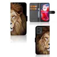 Motorola Moto G24 | G04 | G24 Power | Telefoonhoesje | Met pasjeshouder | Leeuw - thumbnail