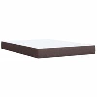 Boxspring met matras stof donkerbruin 160x200 cm - thumbnail