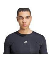 adidas Techfit Ondershirt Lange Mouwen Zwart Wit - thumbnail