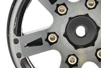 Fastrax 1.9" Heavyweight Split 6-Spoke Aluminium Beadloc Wheels (4pcs) - Zwart - thumbnail