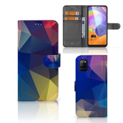 Samsung Galaxy A31 | Book Case | Polygon Dark