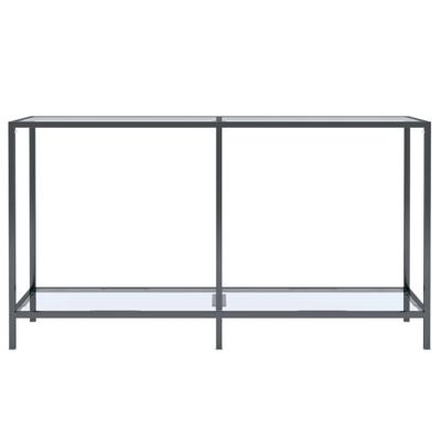 Wandtafel 140x35x75,5 cm gehard glas transparant