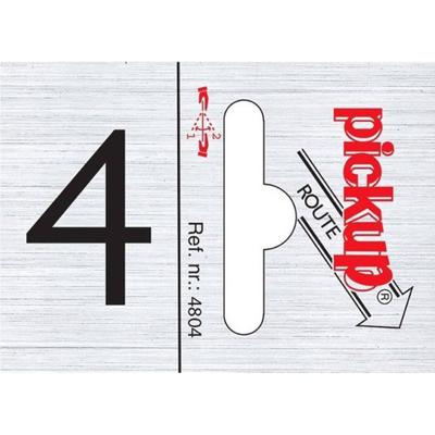 Route alulook 25 x 44 mm Sticker pick up cijfer 4 Pickup - Pickup