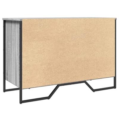 VidaXL Schoenenkast 90x38x61,5 cm bewerkt hout grijs sonoma eikenkleur VidaXL Schoenenkast 90x38x61,5 cm bewerkt hout grijs sonoma eikenkleur
