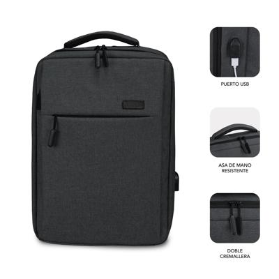 Laptoptas Subblim SUB-BP-3EAP100 Grijs Laptoptas Subblim SUB-BP-3EAP100 Grijs