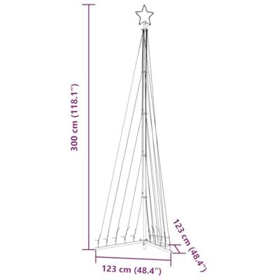 LED-kerstboom 495 LEDs warm wit 300,5 cm - thumbnail