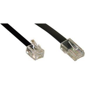 InLine Modulaire kabel, RJ45 naar RJ11-stekker/stekker, 4-aderig, 15 m