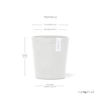 Ecopots Morinda Puurwit Ø14,2 x H16 cm - thumbnail