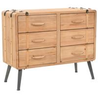 Ladekast 91x35x73 cm massief vurenhout - thumbnail