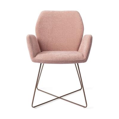 Jesper Home Eetkamerstoel 'Misaki' Cross Rose, kleur Anemone