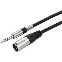 Monacor MEL-102/SW XLR Kabel [1x XLR-stekker - 1x Jackplug male 6,3 mm (stereo)] 1 m Zwart - thumbnail