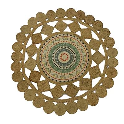 Tapijt DKD Home Decor Bruin Multicolour (120 x 120 x 0,75 cm) Tapijt DKD Home Decor Bruin Multicolour (120 x 120 x 0,75 cm)