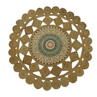 Tapijt DKD Home Decor Bruin Multicolour (120 x 120 x 0,75 cm) - thumbnail