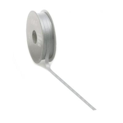Satijnlint PREMIUM Double face 10mm x 25 meter silver