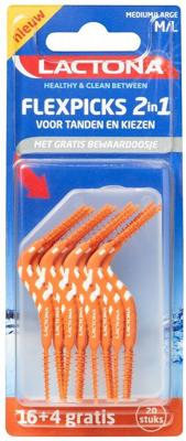 Lactona Flexpicks 2in1 M/L Tandenstokers Lactona Flexpicks 2in1 M/L Tandenstokers