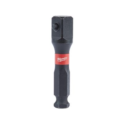 Milwaukee SHOCKWAVE™ Adapter 7/16" zeskant - 1/2" vierkant - 4932480586 Milwaukee SHOCKWAVE™ Adapter 7/16" zeskant - 1/2" vierkant - 4932480586