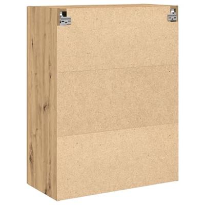 Wandkast artisanaal eikenkleurig 69.5 x 34 x 90 cm Bewerkt hout