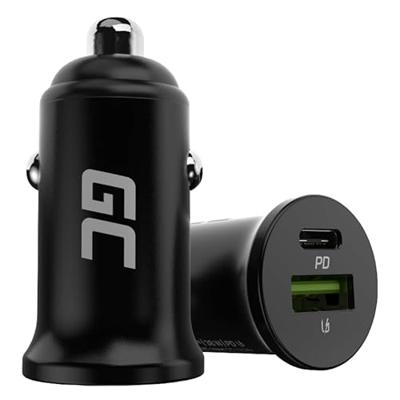 Green Cell GC PowerRide Nano38 38W 6A 1x USB-C 1x USB-A autolader