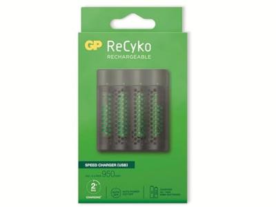 GP Recyko USB Lader + 4 AAA Batterijen 950mah - thumbnail