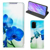 Samsung Galaxy S20 Plus Smart Cover Orchidee Blauw - Cadeau voor je Moeder - thumbnail