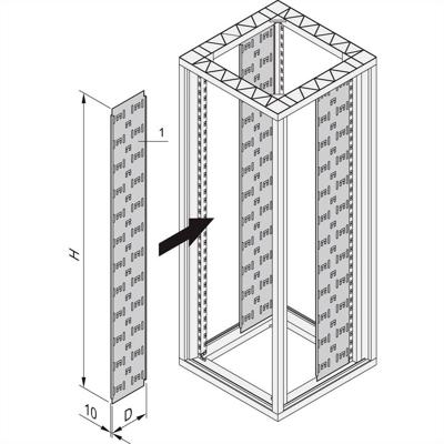 nVent SCHROFF 23117021 Kabelvoering (b x h) 150 mm x 1934 mm 1 stuk(s) nVent SCHROFF 23117021 Kabelvoering (b x h) 150 mm x 1934 mm 1 stuk(s)