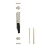 Intersteel Kruk-espagnolet rechts Ton 400 met stangenset 2x 1250 mm nikkel/ebbenhout - thumbnail