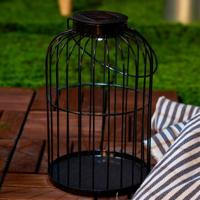 Solar LED Tafellampen op zonne-energie met sensor - Automatisch aan/uit - Zwart - thumbnail