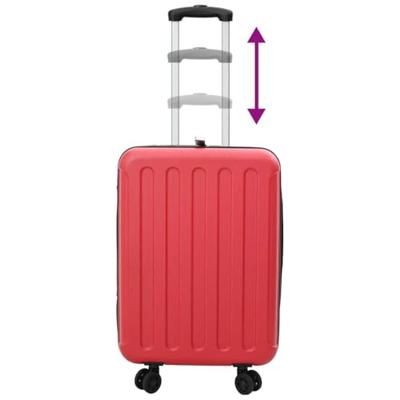 VidaXL Koffer met slot rood 43 x 27 x 66 cm abs kunststof VidaXL Koffer met slot rood 43 x 27 x 66 cm abs kunststof