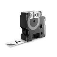 Huismerk DYMO Rhino 1805430 Labeltape 24mm Zwart op Wit - thumbnail