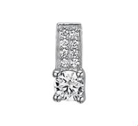 TFT Hanger Zilver Zirkonia 12 x 5 mm - thumbnail