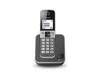 Panasonic kx-tgd310nlg single dect telefoon zwart/grijs - thumbnail
