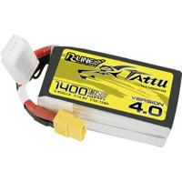 Tattu LiPo accupack 14.8 V 1400 mAh Aantal cellen: 4 130 C Block XT60 - thumbnail