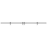 Doos met onderdelen voor schuifdeur 427 cm staal zwart - thumbnail