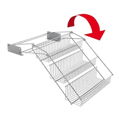 Metaltex Up and Down Rekje 33x28x22 cm Zilver