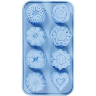 Creativ Company Siliconen gietmal cakejes blauw