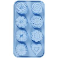 Creativ Company Siliconen gietmal cakejes blauw - thumbnail
