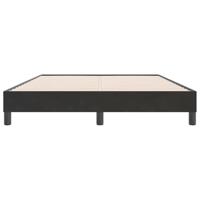 Bed boxspring zonder matras 160x220 cm fluweel zwart - thumbnail