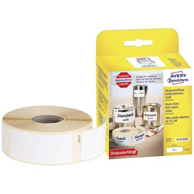 Avery-Zweckform A1933085 Rol met etiketten 19 x 64 mm Folie Wit 450 stuk(s) Permanent hechtend Universele etiketten