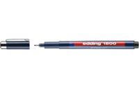 Fineliner edding 1800 0.7mm zwart - thumbnail