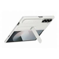 Samsung Silicone Stand Case Samsung Galaxy Z Fold6 5G Wit Met standaard, Met polsband - thumbnail