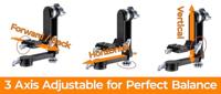 K&F Concept heavy duty gimbal head schommelkop met Arca Swiss quick release plate - thumbnail