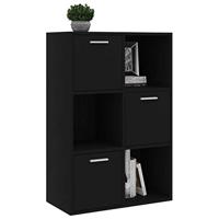 Opbergkast 60x29,5x90 cm spaanplaat zwart - thumbnail