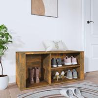 VidaXL Schoenenkast 100x35x45 cm bewerkt hout gerookt eikenkleurig - thumbnail
