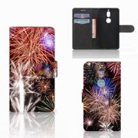 Nokia 7 | Wallet Case | met Pasjes | Vuurwerk - thumbnail