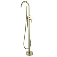 Best Design Vrijstaande Badmengkraan Nancy 120 cm met Handdouche Mat Goud - thumbnail