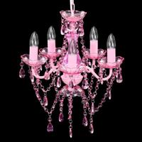 Kroonluchter Kristal Roze - thumbnail