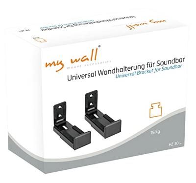 My Wall HZ 30 L Soundbar-beugel Vast Zwart 2 stuk(s) My Wall HZ 30 L Soundbar-beugel Vast Zwart 2 stuk(s)